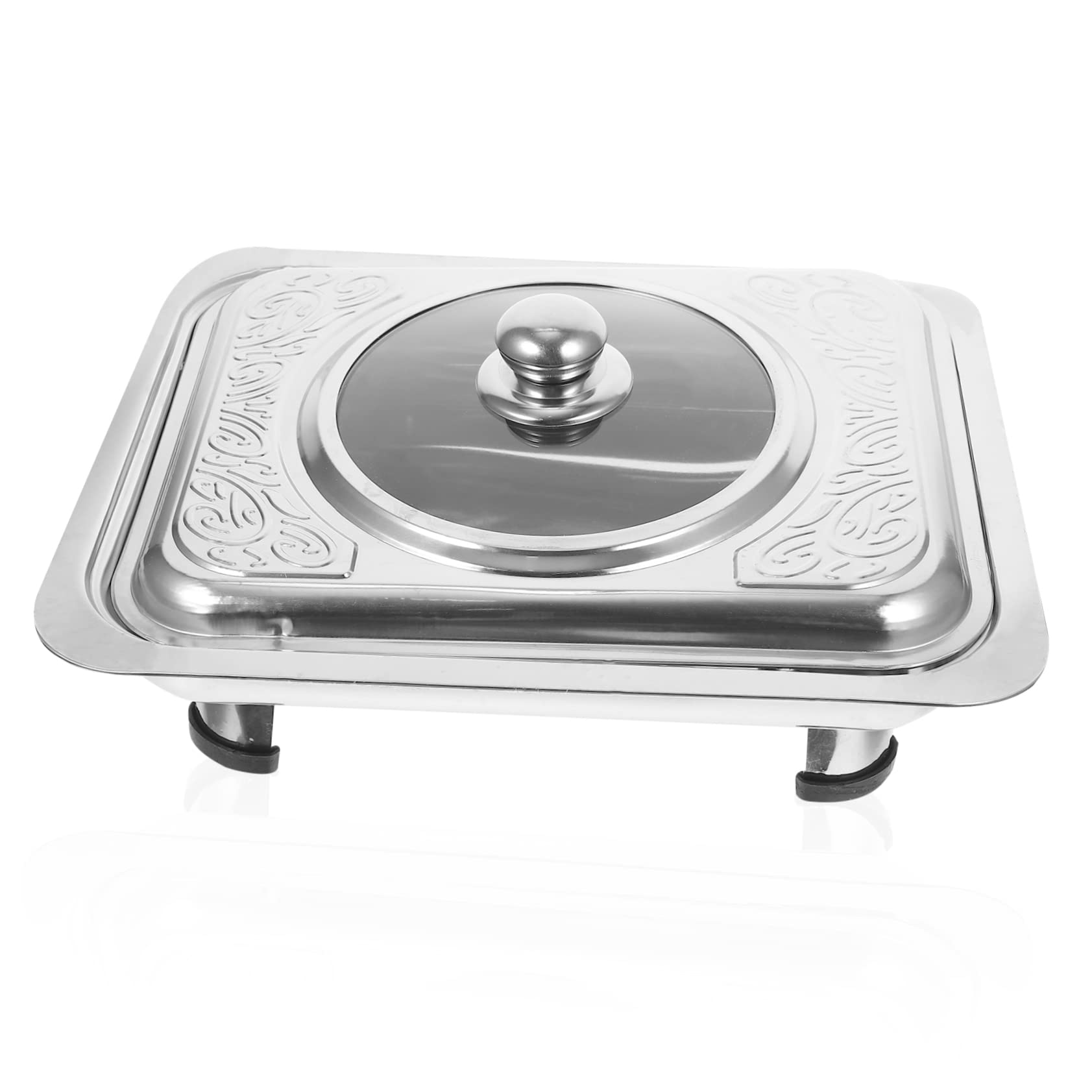 Couvercle plateau de service pour buffet YARNOW rectangulaire en inox