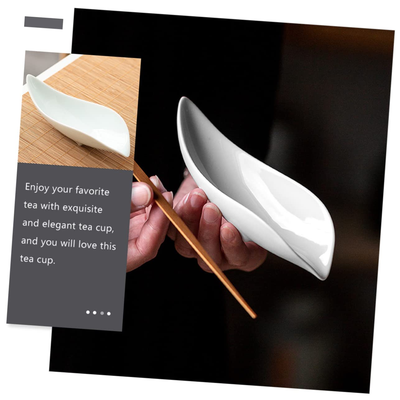 STOBAZA Ceramic Tea Cup Tea Cup Infuser and Lid Tea Brewing Cup for Home and Office