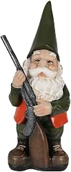 Hank the Hunting Gnome, 12-Inch Tall by Sunnydaze Decor