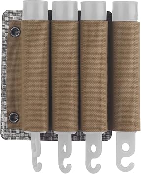 Tactical Glow Stick Pouch Chemlight Pen Holder Flashlight Battery Organizer Molle Gear Glow Sticks Panel