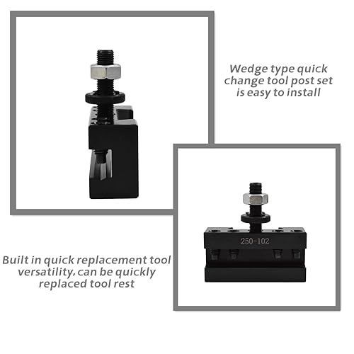 Miniatura 6 de waltyotur 2 piezas AXA - Poste de herramientas de cambio rápido 250-102 tipo cuña tipo cuña de cambio rápido de 6-12 pulgadas