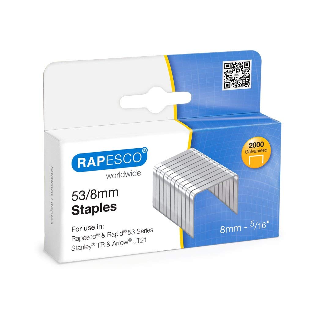 Rapesco Punti metallici – 53/8 mm (confezione da 20.000)