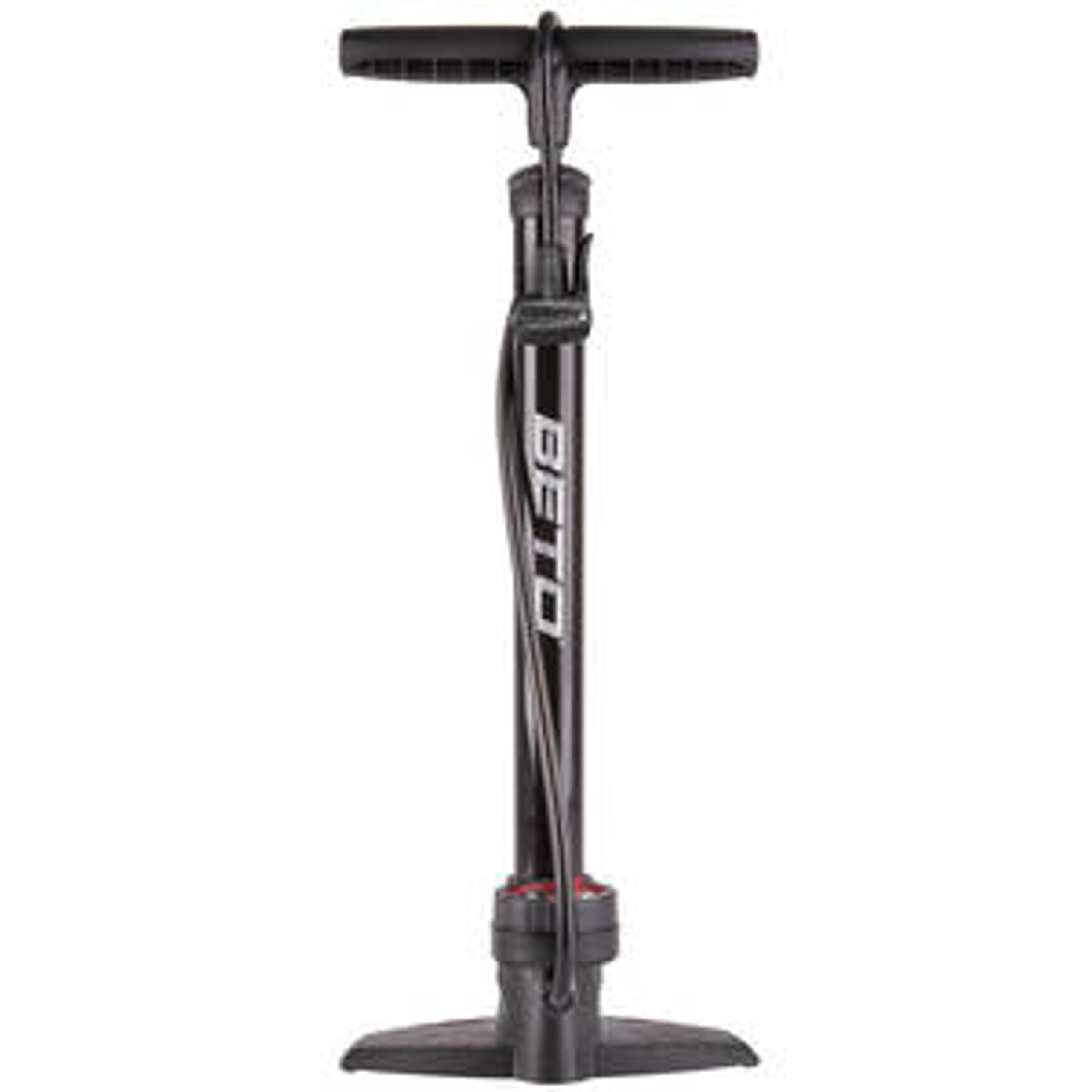 Beto M-Wave Steel Floor Pump 11/160 S, Black