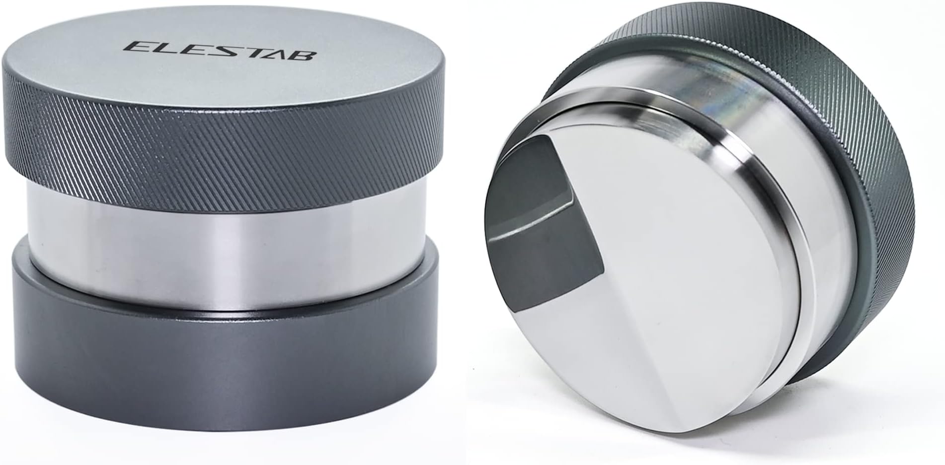 ELESTAB Espresso Coffee Distributor 53.3mm, Adjustable Depth Barista Distribution Tool - 304 Stainless Steel Wedge Base Espresso Leveler with Distributor Stand Fits for 54mm Portafilter