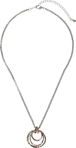 Miniatura 3 de SPUNKYsoul Boho 3 Círculos Colgante Hecho a Mano Tierra Océano Collar Joyería para Mujer Oro Plata Cobre Oro Rosa Multi-Metal