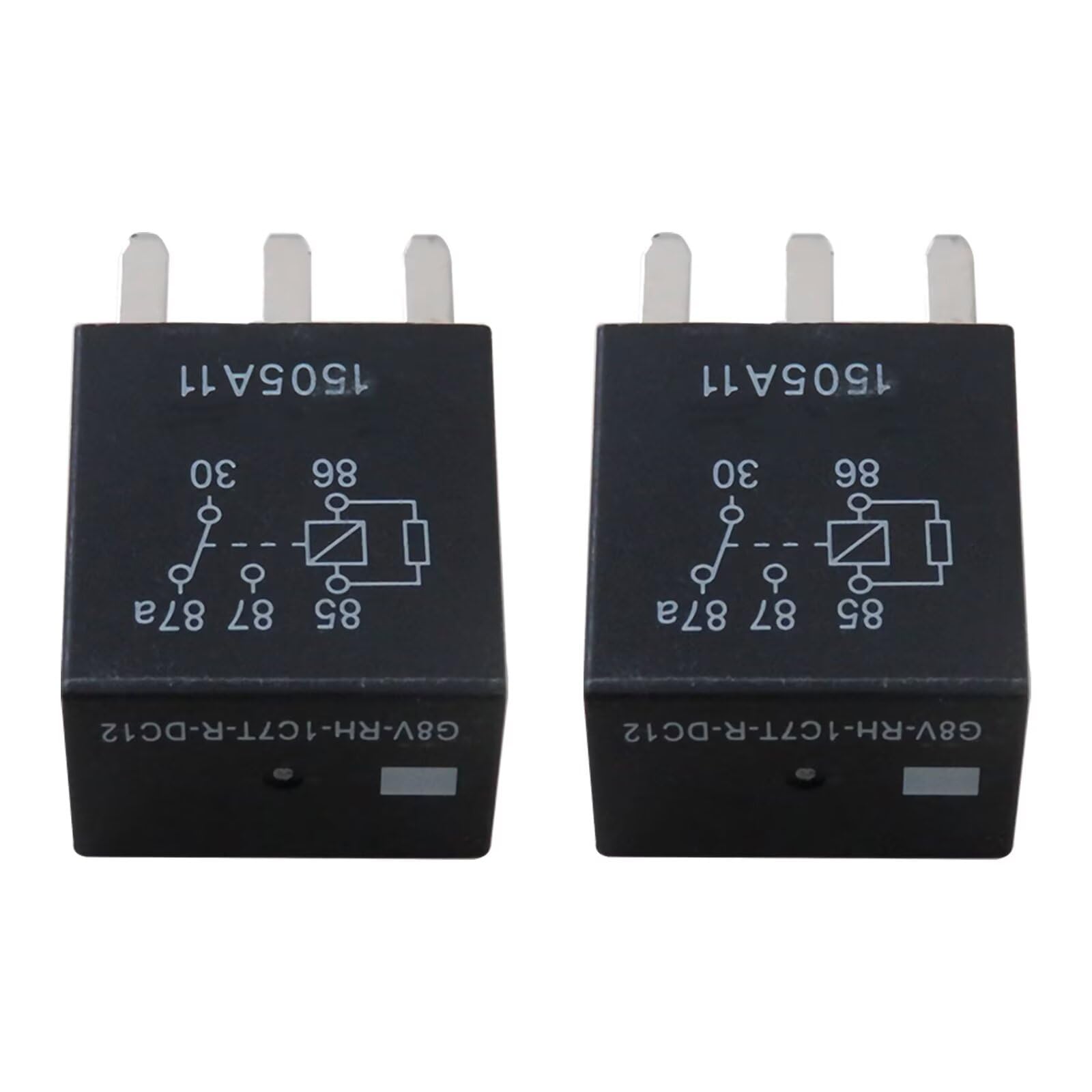 2pcs 19116058 Power Relay Black Multi-Purpose Relay Fuel Pump Relay Fit for GMC Sierra 3500 2003-2007