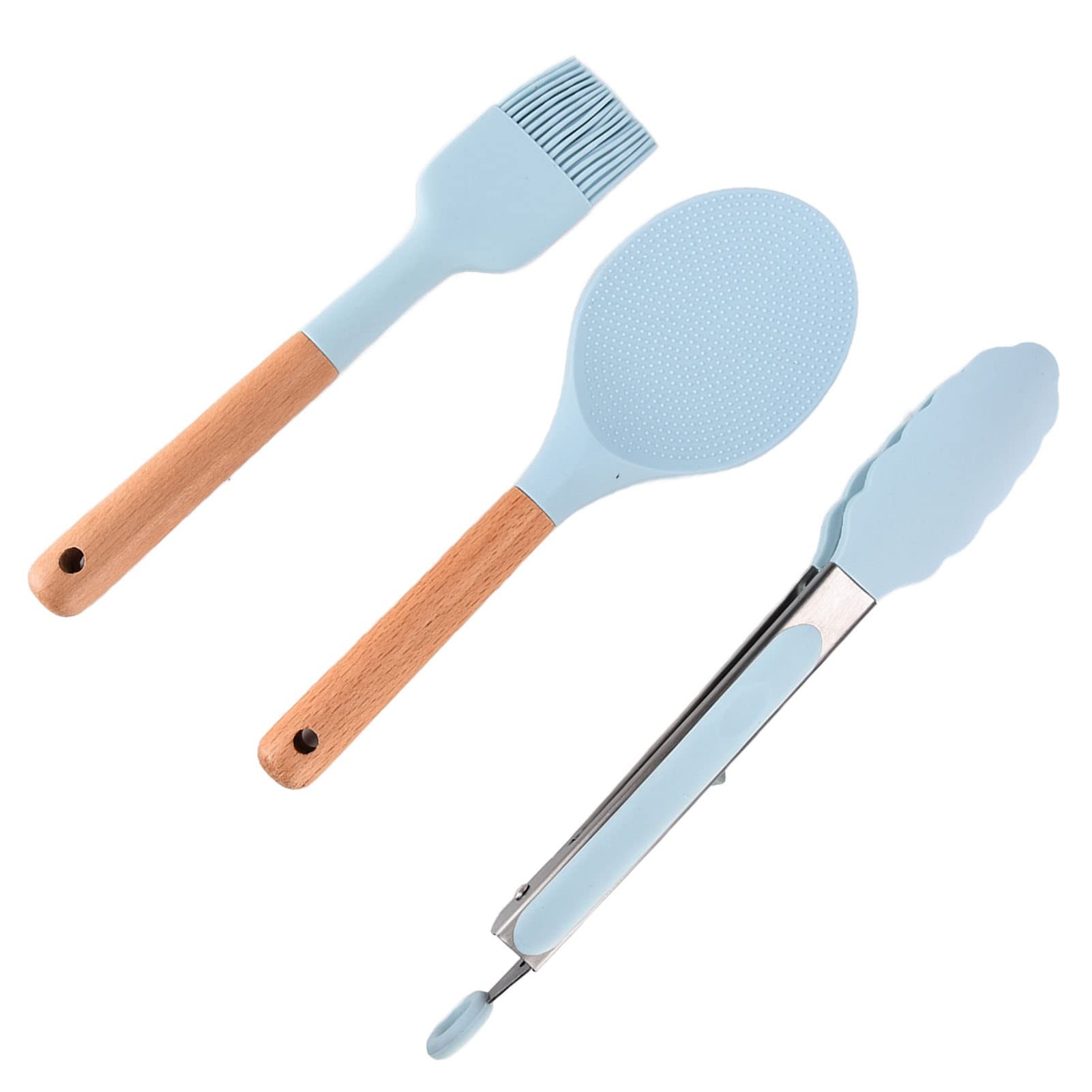 12-teiliges Set Silikon-Küchenutensilien-Set, hitzebeständig, antihaftbeschichtet, BPA-frei, Backutensilien, hitzebeständiger Spatel, Küchenhelfer
