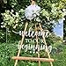 BATTOO Wedding Welcome Sign Decal Welcome to Our Beginning Couples Wedding Reception Home Adhesive Sticker - Marriage Wedlock of Love Wedding Ceremony Decal 26