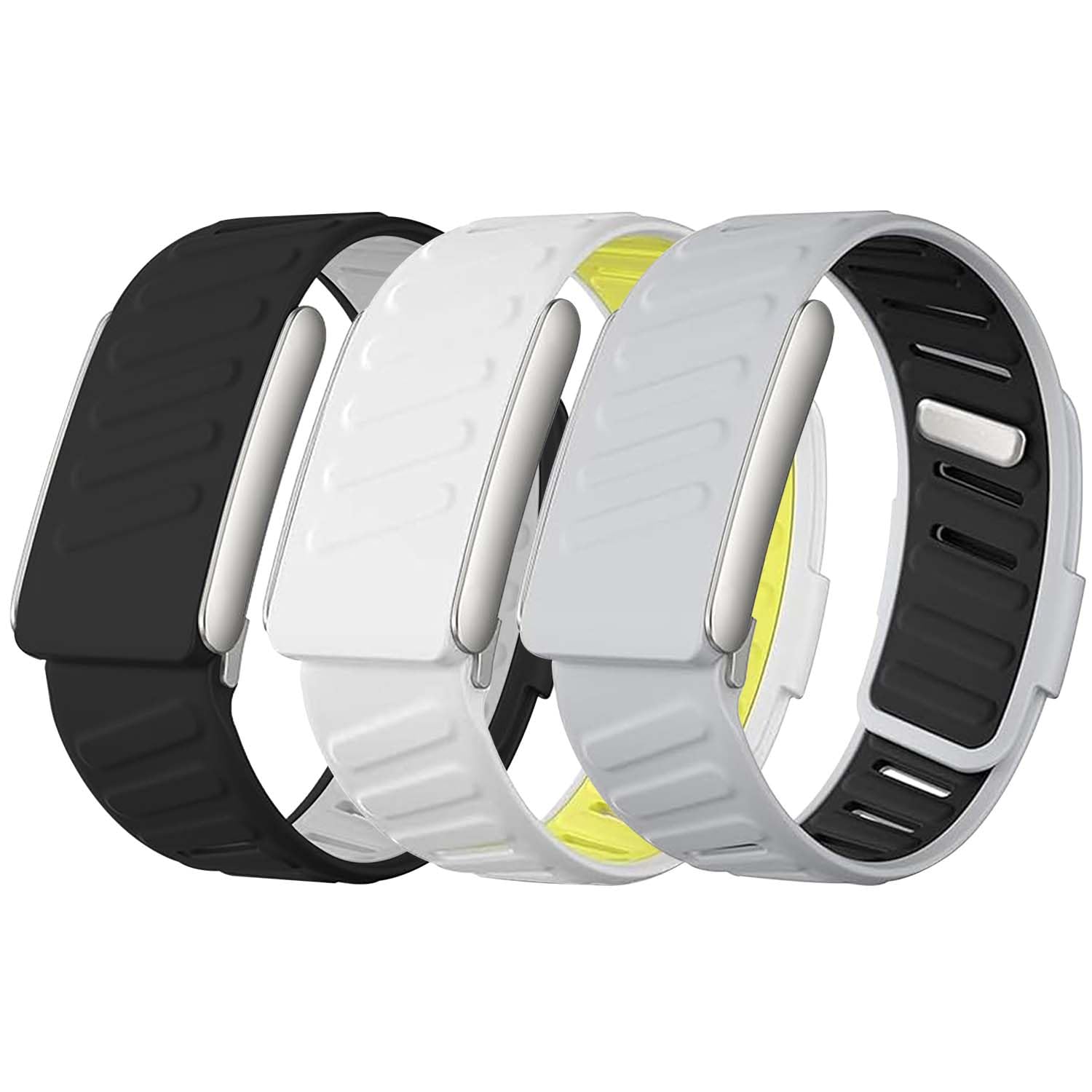 3 Pack Silicone Sport Breathable, Durable Strap Compatible with Whooop 5.0 One & Peak (Black/White/Grey)-image-49