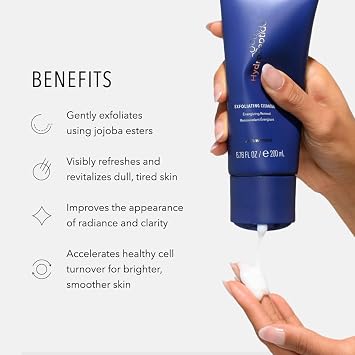HydroPeptide Exfoliating Cleanser, Smoothing Daily Face Wash, 6.76 oz