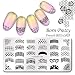 BORN PRETTY Nail Art Stamp Template 12X6cm Rectangle Image Plate French BPX-L005