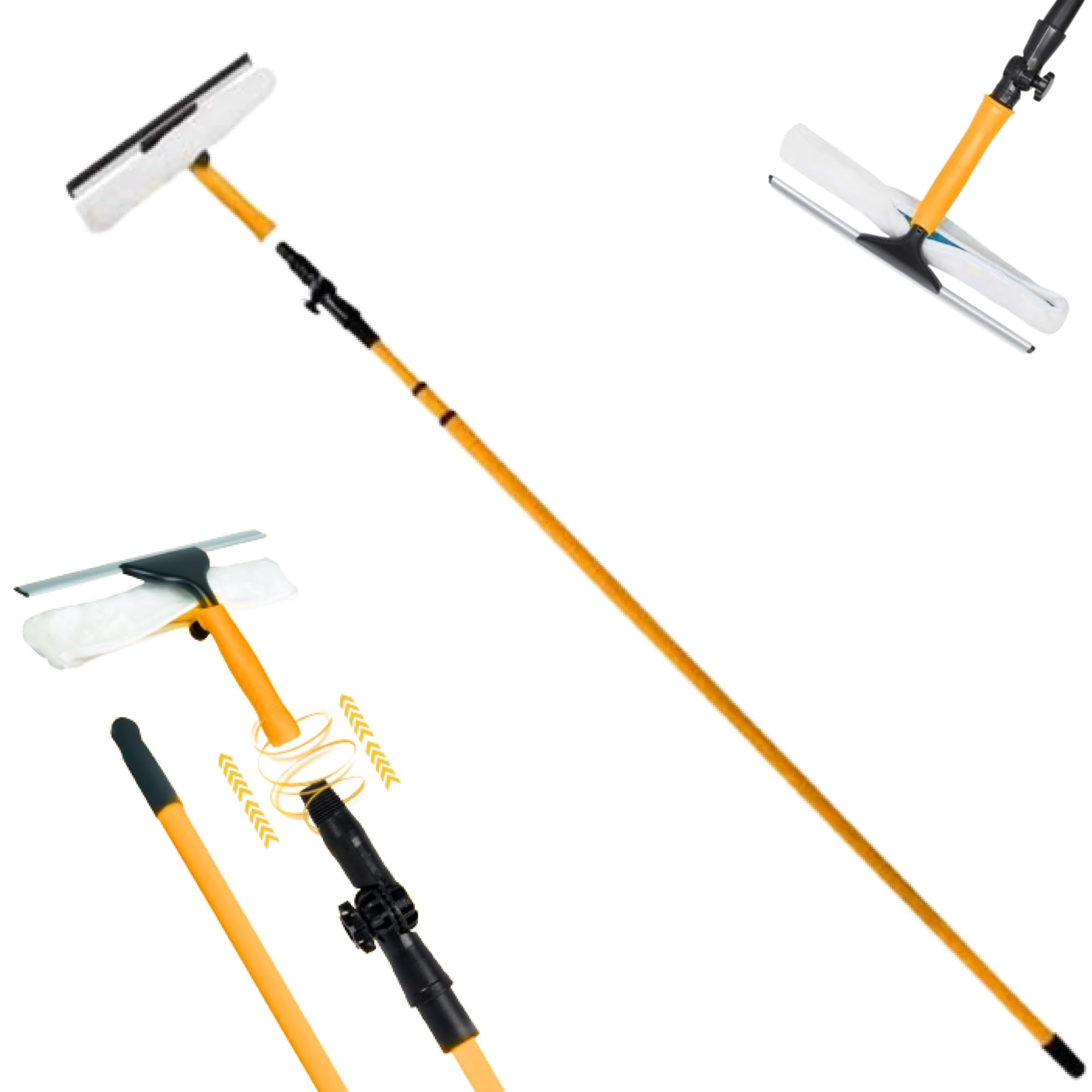 Retaaj Assorted Professional 3.5M Large Window Cleaner Equipment Glass Cleaning Telescopic Squeegee