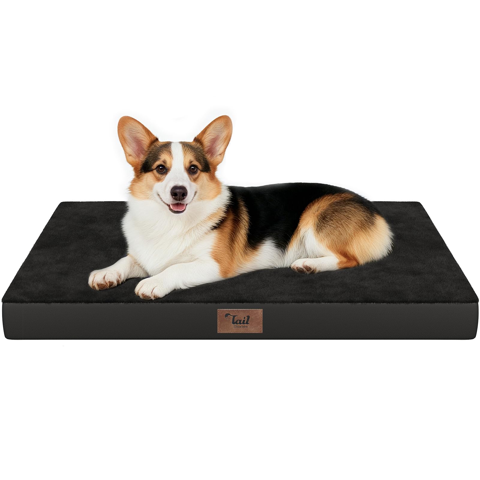 Cama ortopédica para cães grandes, cama lavável de pelúcia para cães de tamanho grande