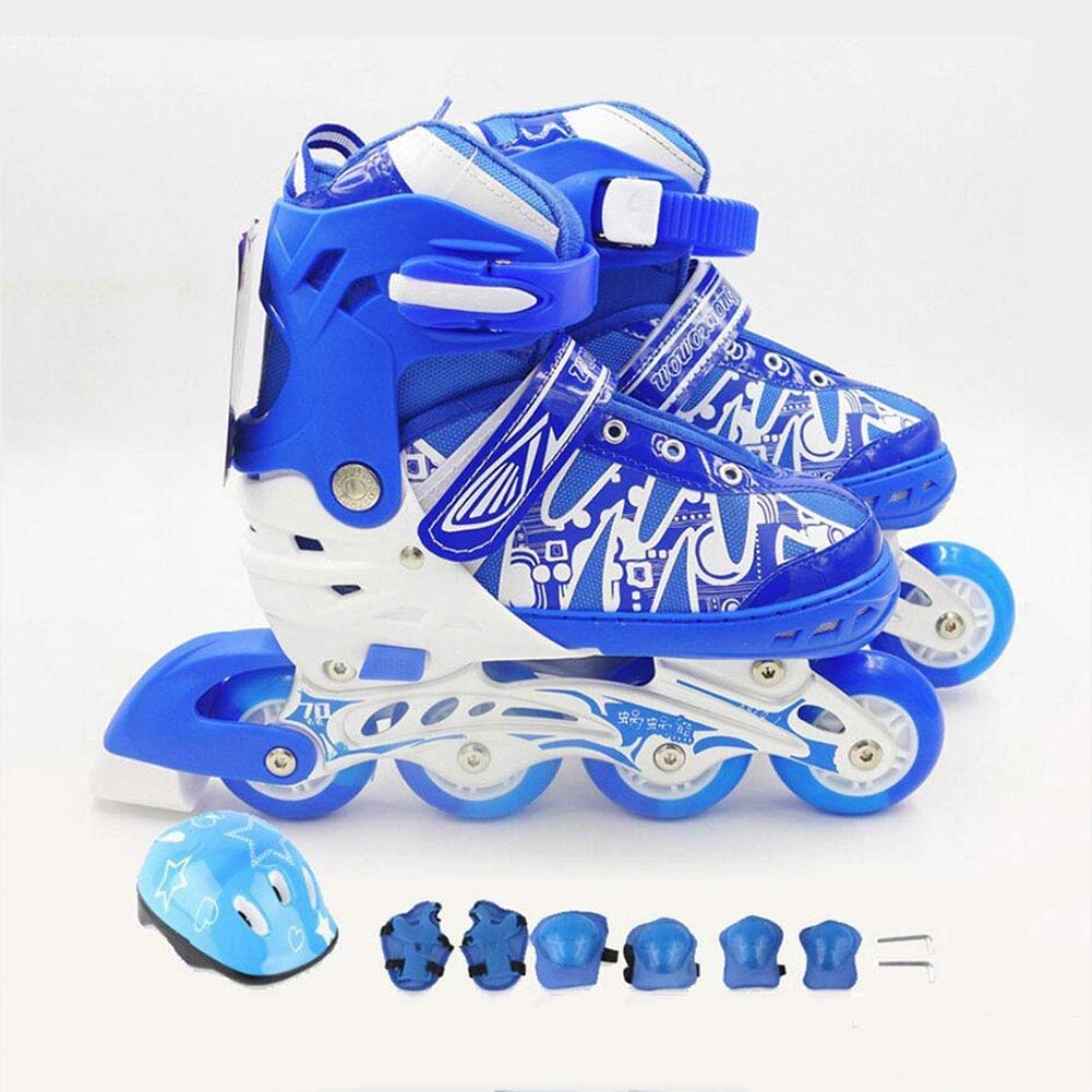Buy LCPG Inline Skates Children's Adjustable Roller Skates Kids 4