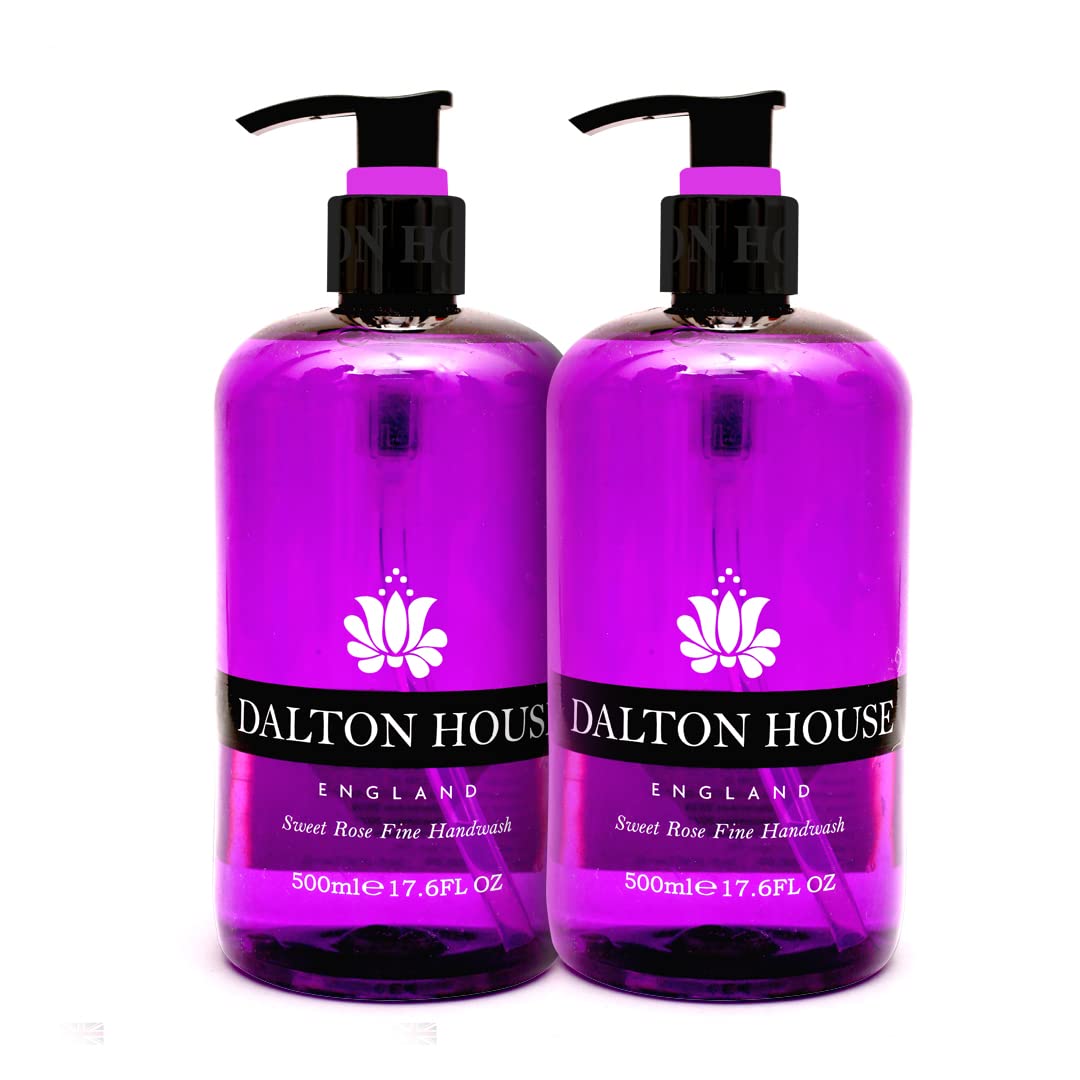 Xpel Marketing Dalton House England Sweet Rose Fine Handwash Combo (Pack of 2 - 500ml each)