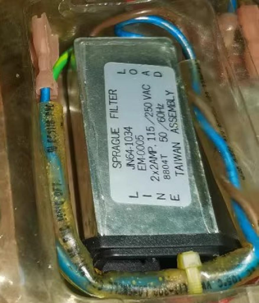 Sprague JN64-1034 EM-0005 Power Line Filter, 2A 115/250V, with Anti-Vibration Fill for Hi-Fi Audio, CD Players, DACs, and Amplifiers