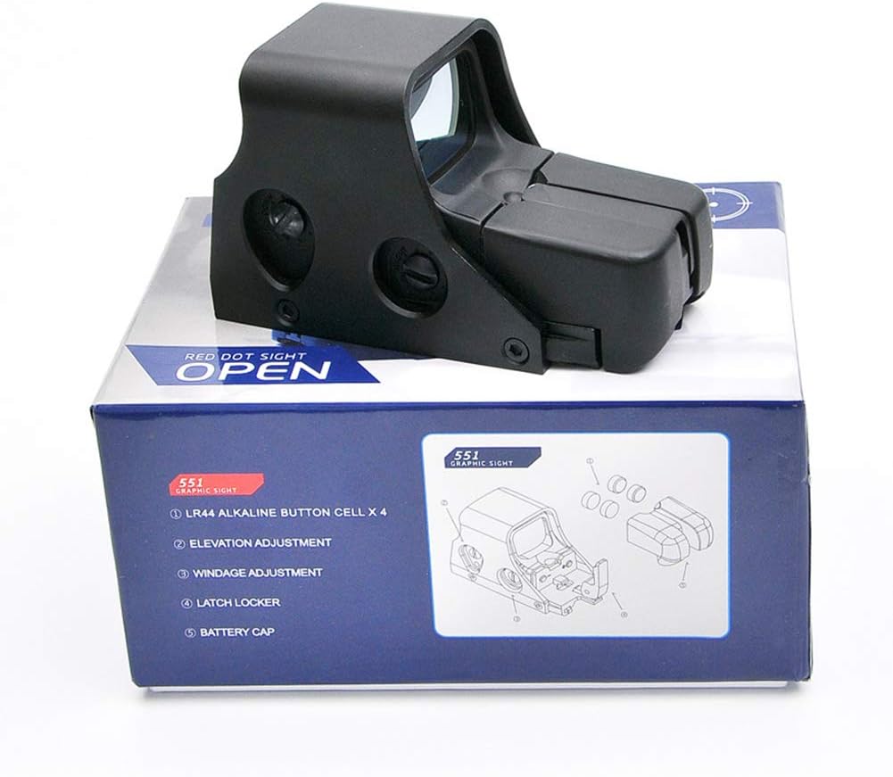 DZSF Red Dot Sight Scope 1 Pc Collimator Reflex Sight Scope Fit Airsoft Hunting Gun Holographic Sight for Outdoor Hunting : Sports & Outdoors