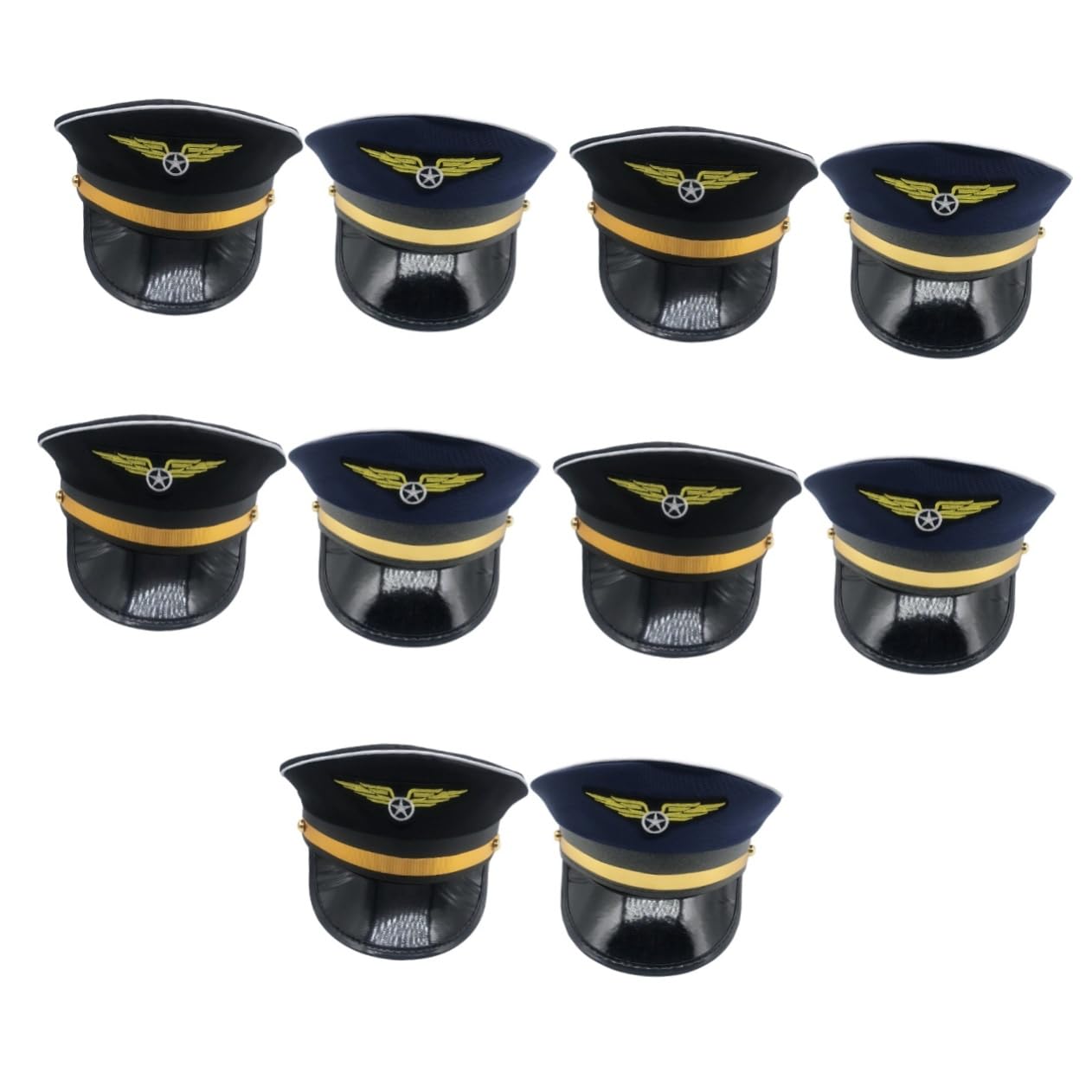 Healeved 10 Pezzi Cappello per Cosplay e Accessorio Costume Adatto per Feste Halloween Regolabile e Confortevole Blu