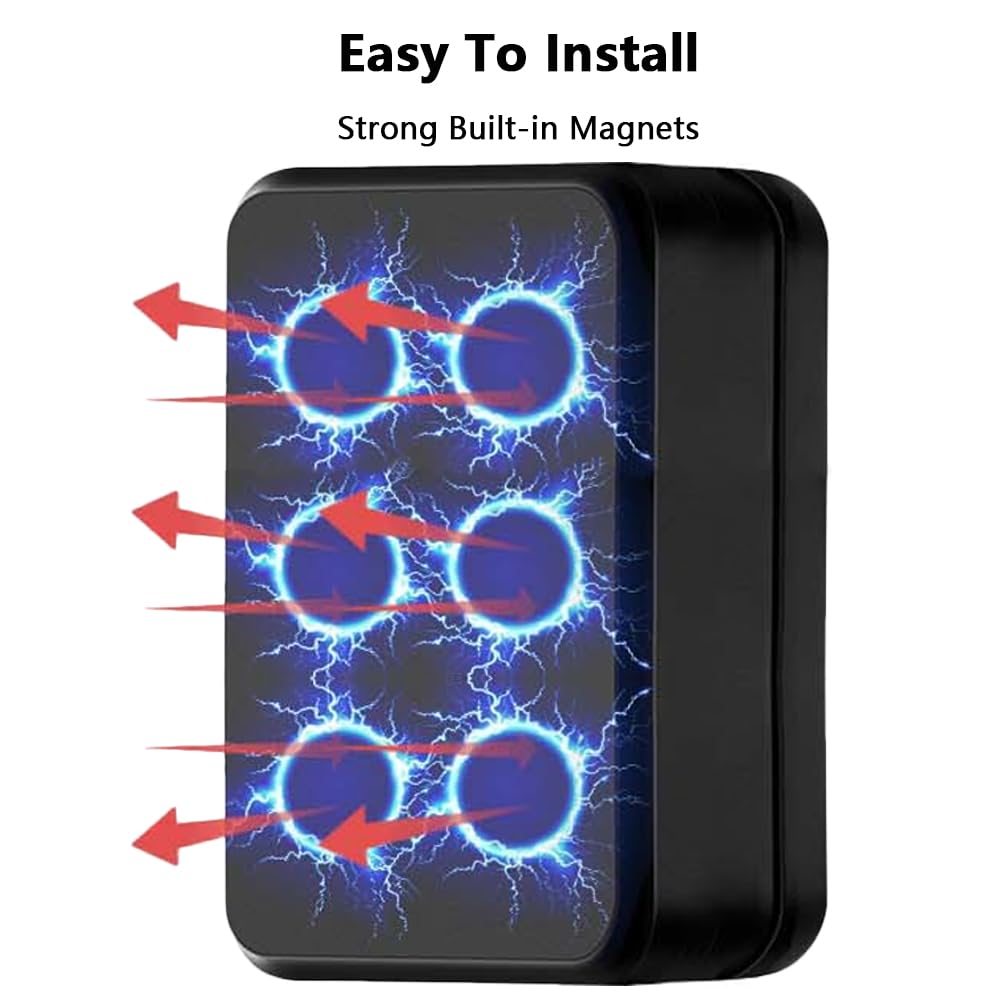 KACEPAR GPS Tracker Waterproof Magnet Mount, 5000mAh Universal Fit GPS Tracker for Vehicles Strong Magnetic Car Vehicle Tracking Anti-Lost, GPS Locator Tracking Device 4G