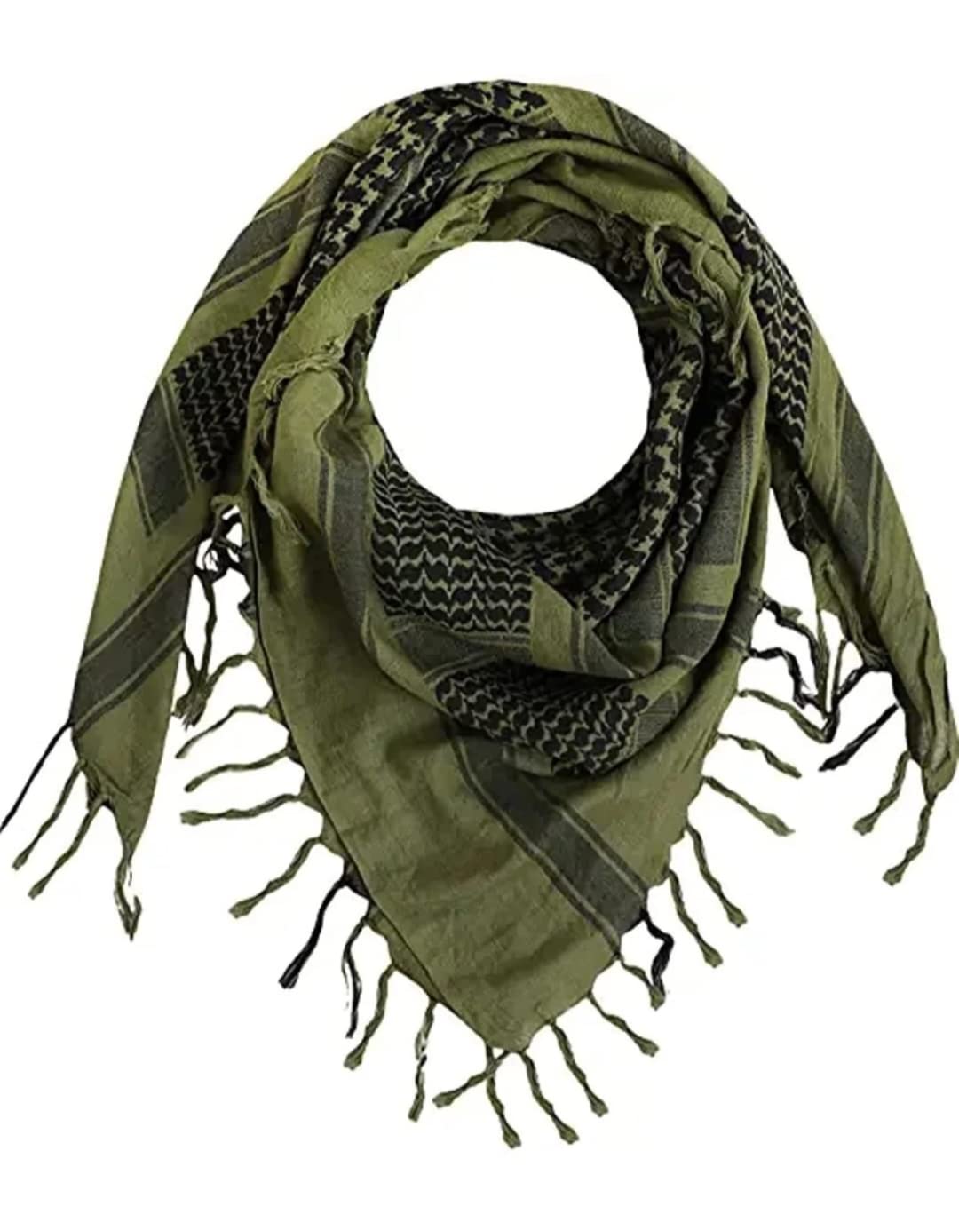 Stylish Men Army Scarf Olive Green