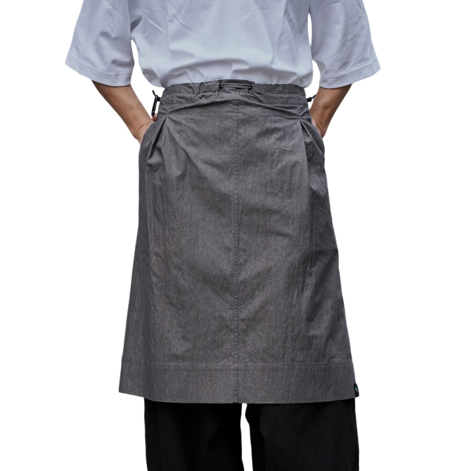 Mezzo Grembiuli da Cucina, Grembiule Bar Lungo per Camerieri E Cameriere con 2 Tasca, per Bistrot Ristorante caffè HotelGrey,One Size