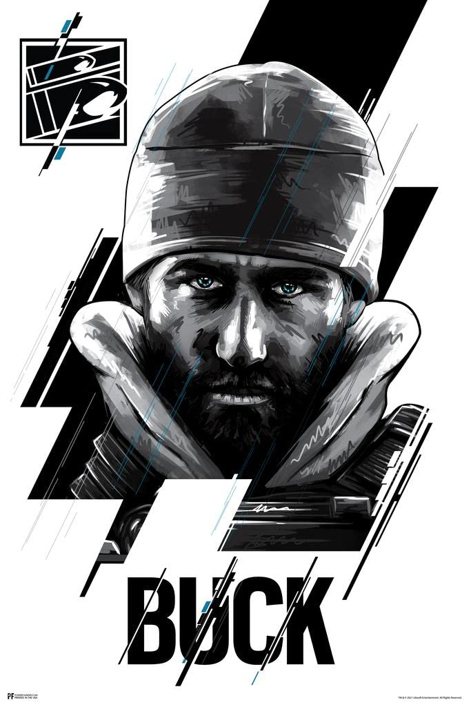 Laminated Rainbow Six Siege Merchandise Buck Character Video Game Video Gaming Gamer R6 Siege Tom Clancy Rainbow Six Seige Wall Art Poster Dry Erase Wall Art 12x18