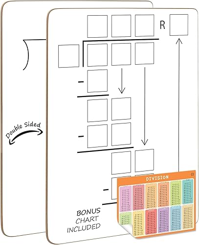 Paquete de 2 pizarras blancas de borrado en seco de 9 x 12 pulgadas, pizarra blanca pequeña duradera y portátil de doble cara para práctica de