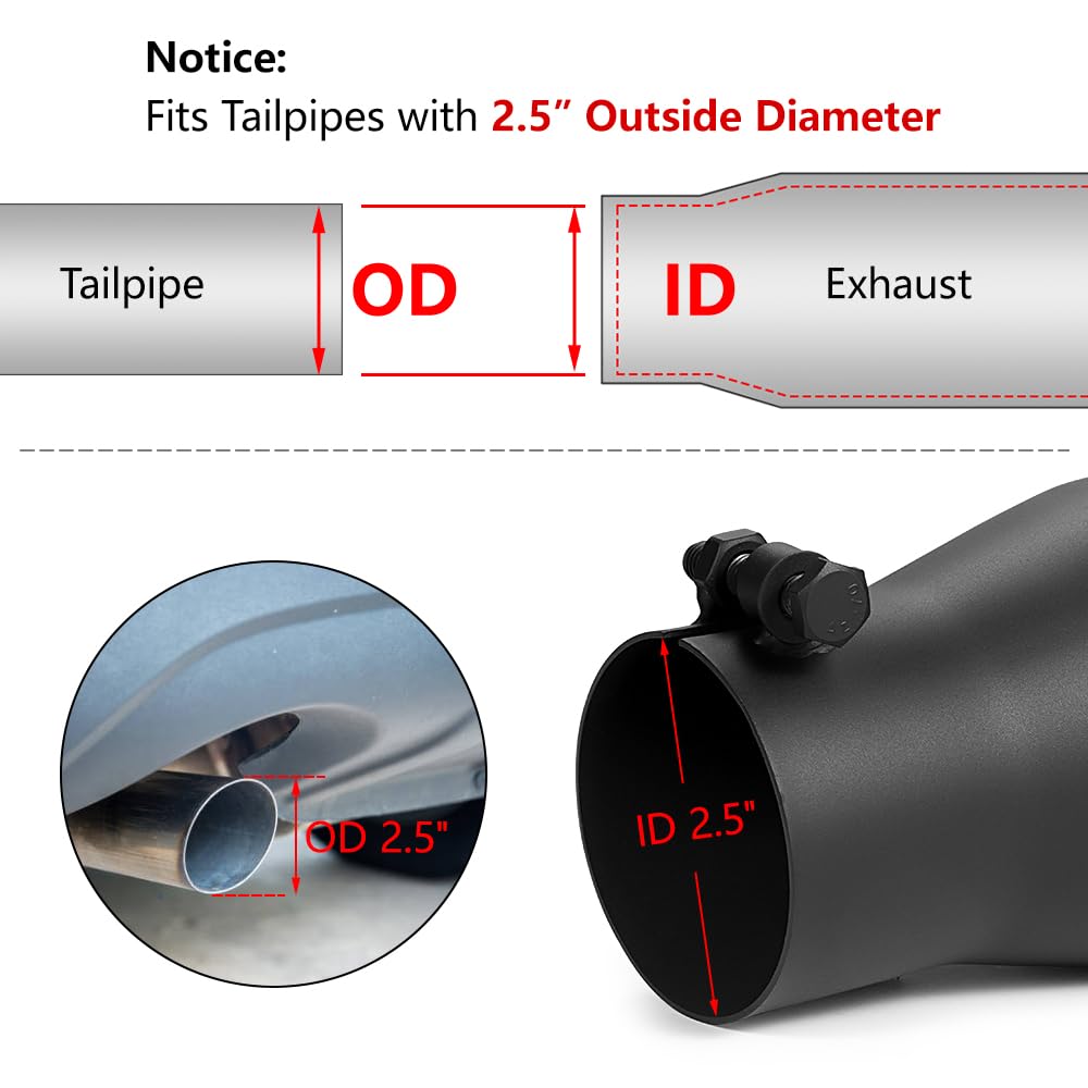 Black Car And Truck Exhaust Pipes And Tips MBRP Exhaust Hexagon Tip 4 ...