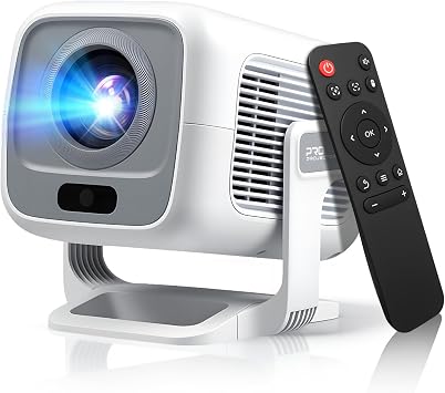 1080P Portable Projector, 180 ANSI Lumens LED Mini Projector, 0.81 Short Throw, Auto Focus & Keystone, WiFi6 & BT5.4, Android 11, Home Theater Outdoor Movie Projector Compatible with HDMI/USB/Airplay