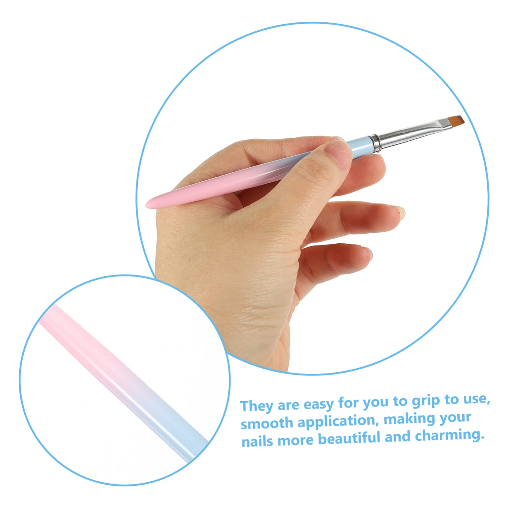 Healeved 15pezzi Pennello Per Nail Art Per Manicure Professionale Strumenti Per Decorazioni Unghie Facile Da Usare e Portatile Per Casa e Salone
