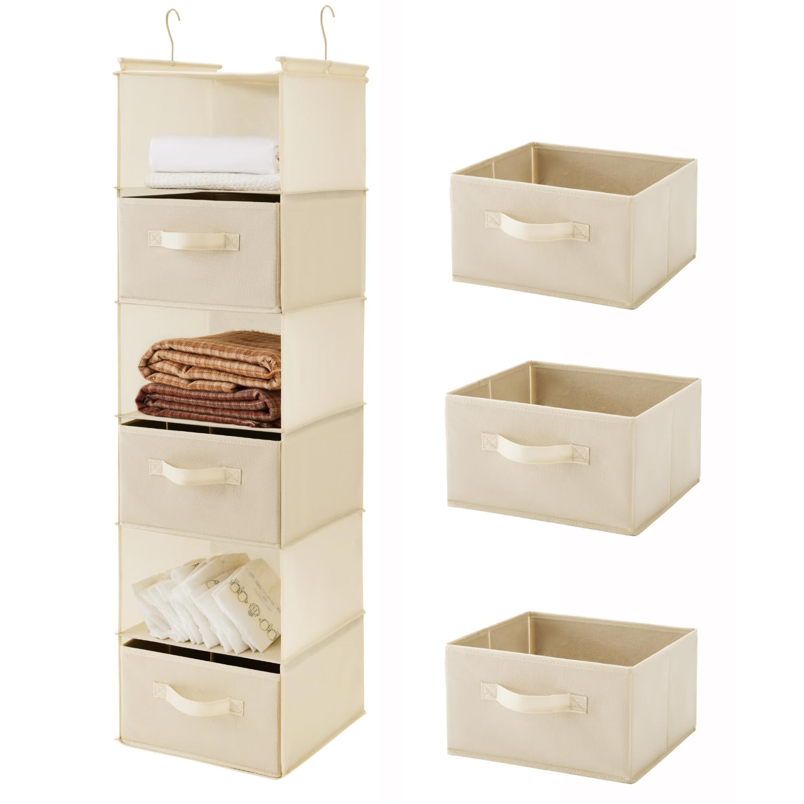 Amazon.com: MAX Houser 6 Tier Shelf Hanging Closet Organizer