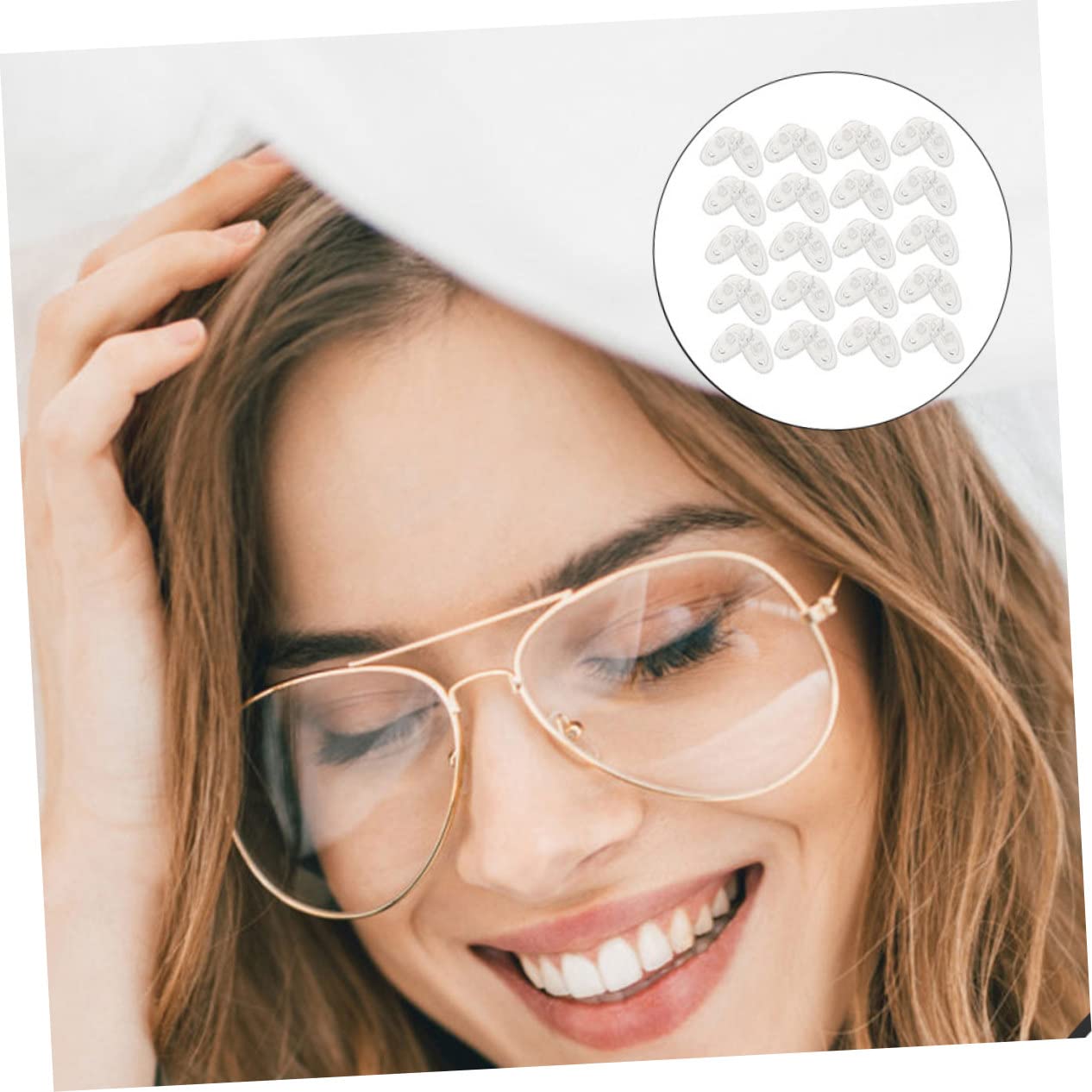 Healeved 400 Pares Gafas Almohadillas Para La Nariz Gafas Transparentes Almohadillas Nasales De Repuesto Para Gafas Vasos Para Beber Puños De Nariz De Gafas Eyeglass Gel De Sílice