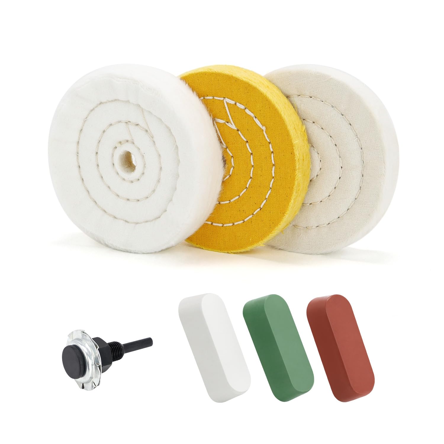 Buffing Wheels - 3 Inch for Grinders & Drills -6
