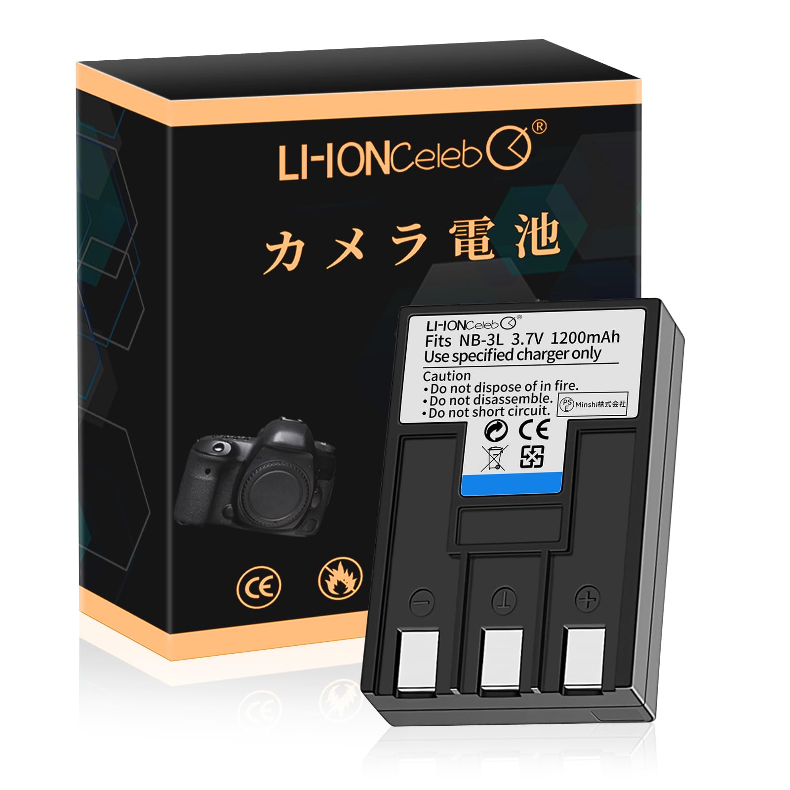 Amazon | Li-ion Celeb Canon対応 NB-3L 互換 バッテリー