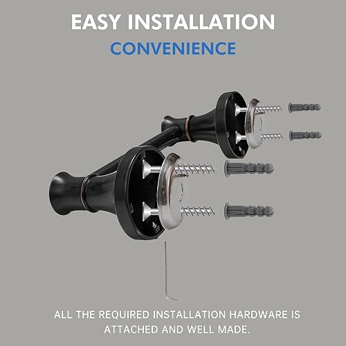 Miniatura 6 de RUMOSE Portarrollos de papel higiénico para baño, mango de tejido pivotante flexible en la pared, bronce aceitado frotado a prueba de óxido, acero