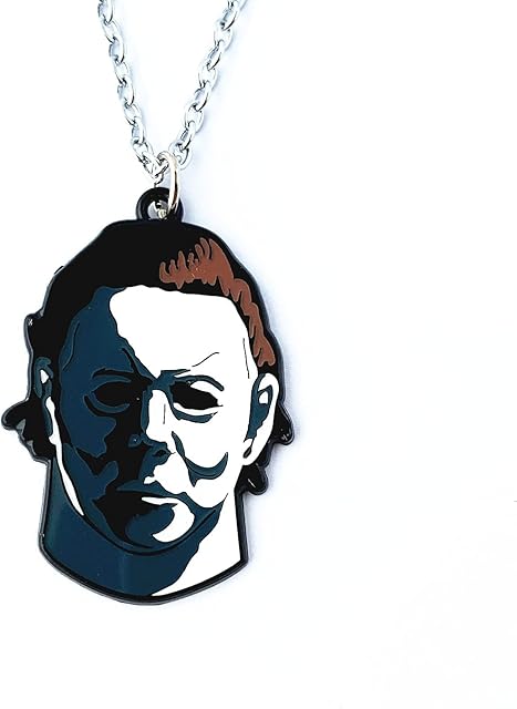 TV Movies Show Anime Halloween Michael Myers Horror Necklace Gifts for Men Woman