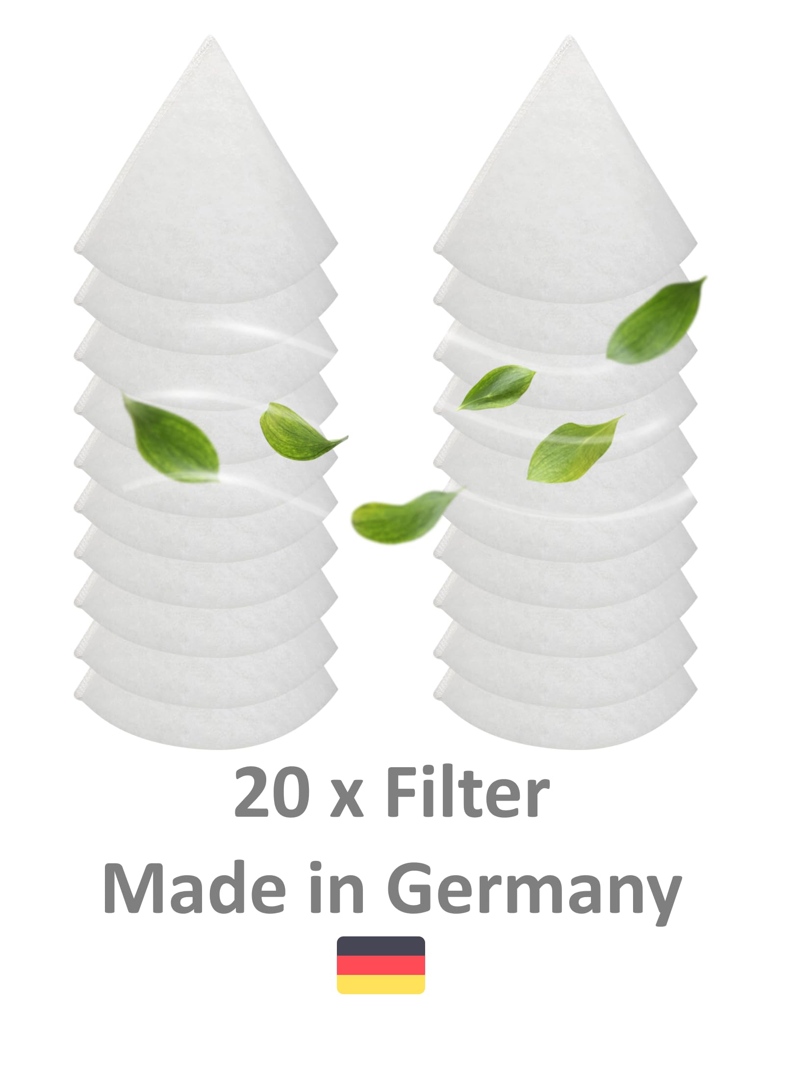 20 baselines alternativ Kegelfilter DN 125, G4 für Abluft Tellerventile, Zehnder, Pluggit, Stiebel, Helios, Wolf 150 mm lang