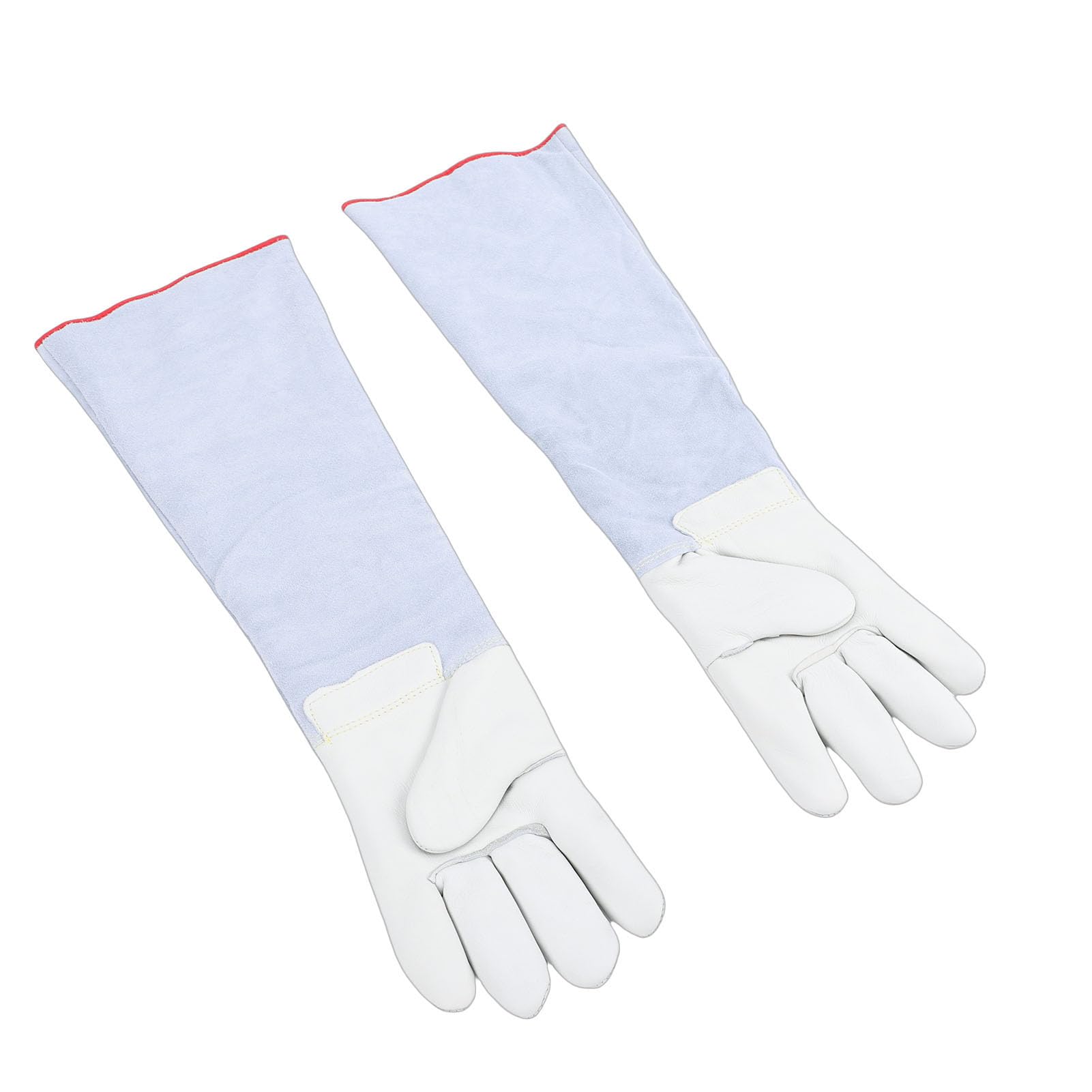 Rękawice Przeciw Zamarzaniu, do Pracy z Suchym Lodem, Ochronna, Skórzana, długość 60 Cm, Kriogeniczne, Odporne na Wysokie Temperatury, Laboratorium, przemysł, Gaśnice, Izolacja