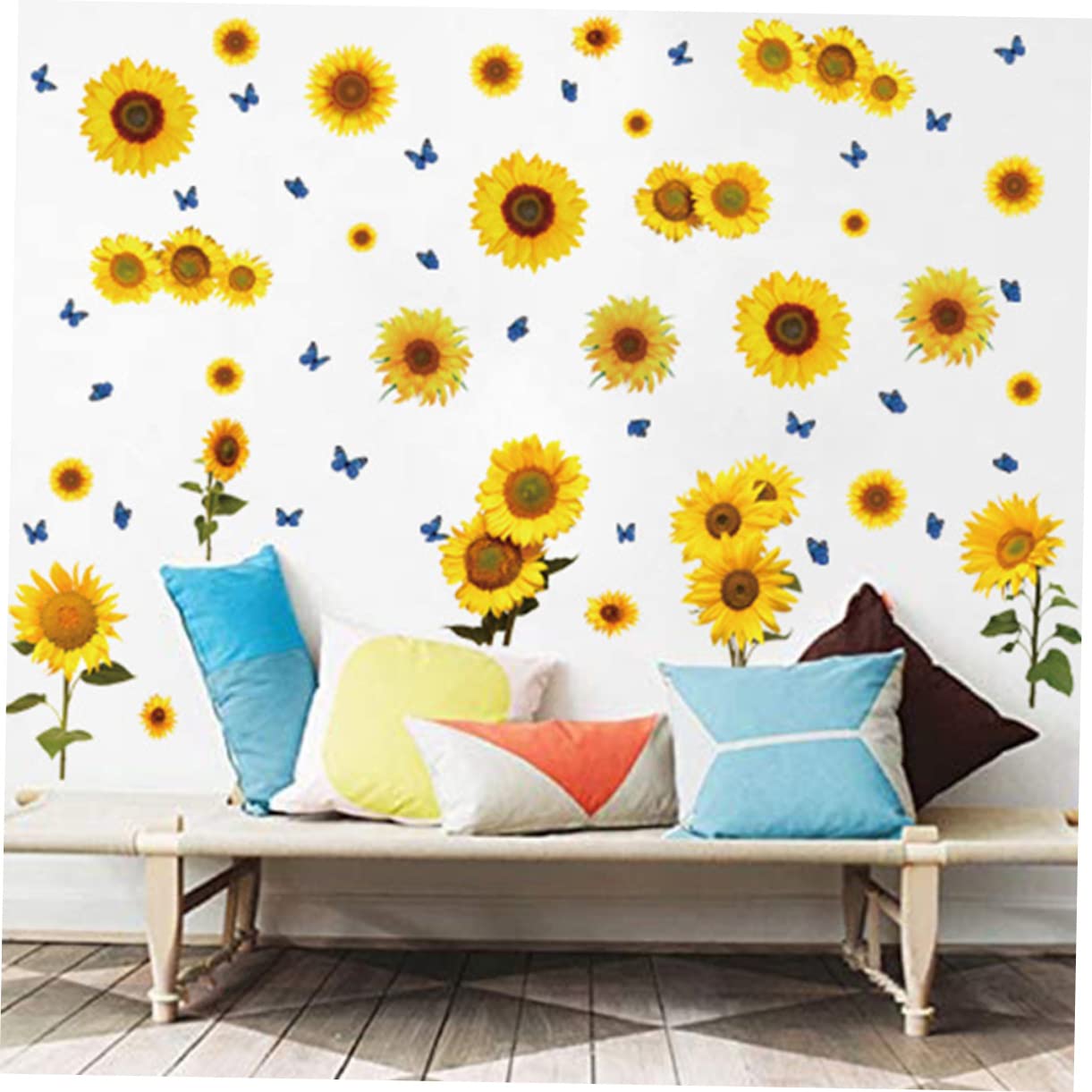 Toddmomy 2 Series Pegatinas Decorativas De Girasoles Y Autoadhesivas Para Calcomanías Para Dormitorios 2 Hojas*2