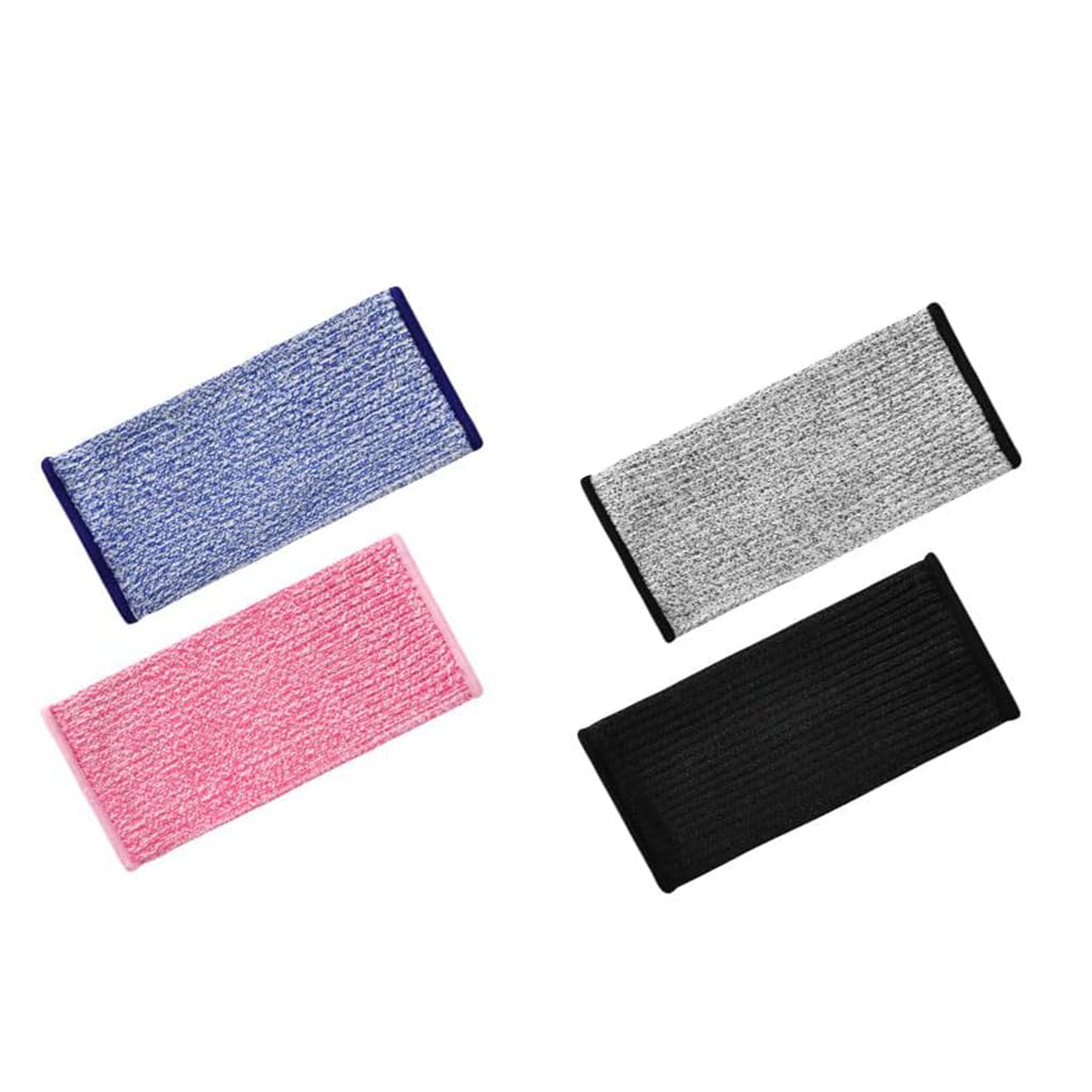 4 Stück Schnittfeste Ärmel Level 5 Unterarmschutz 21cm Kurz Armschutz HPPE Armschoner Set Mehrfarbig Arbeitsschutz für Küche Gartenarbeit Handwerk Schnittschutz Armstulpen für Damen Herren S-Größe