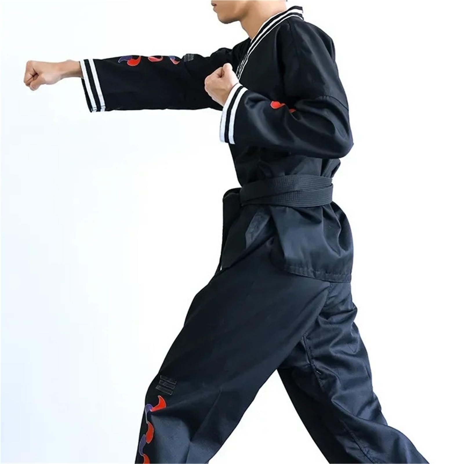 Uniformes de Taekwondo con Cuello en V, Artes Marciales, Karate, Manga Corta, Manga Larga, Ropa de Karate