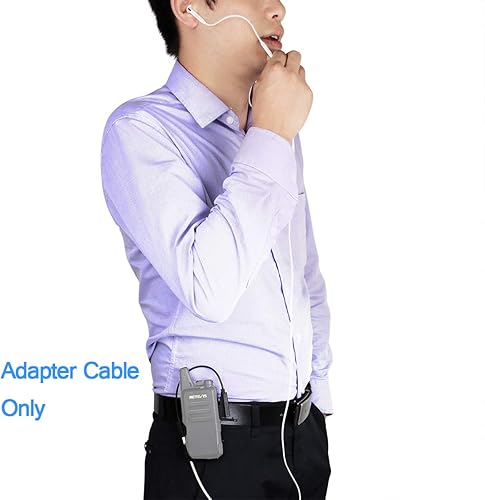Miniatura 8 de Retevis Earpiece Adapter,2 Pin to 3.5mm Walkie Talkies Headset Adapter Only Fit RT21 RT22 RT27 RT7 H-777 H777S RT18 RT19 RT22S (Not Fit for Other