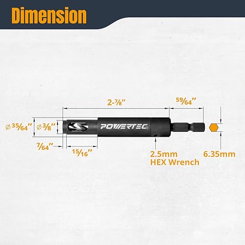 Miniatura 9 de POWERTEC 71202 Broca autocentrante  0197in