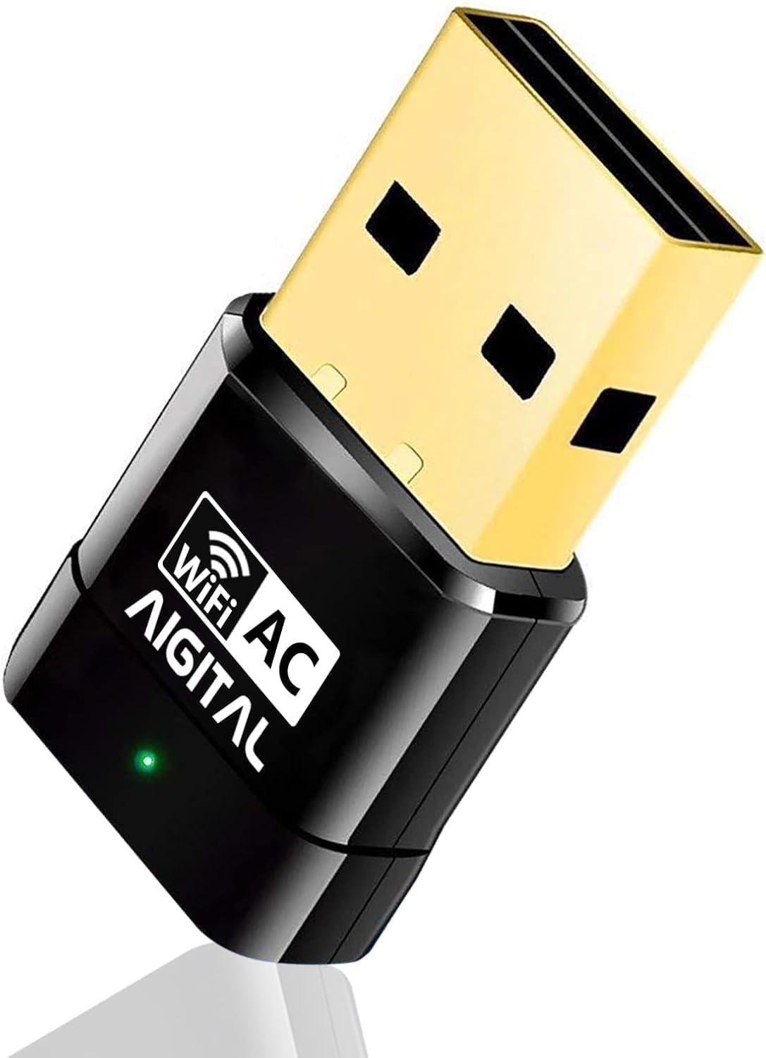 USB WiFi Adapter, Aigital 600Mbps Mini Wireless Network Adapter USB WiFi Stick, High Speed Dual Band WiFi Dongle for Desktop Computer/Laptop/Game, Compatible with Windows 11/10/8/Mac OS, etc