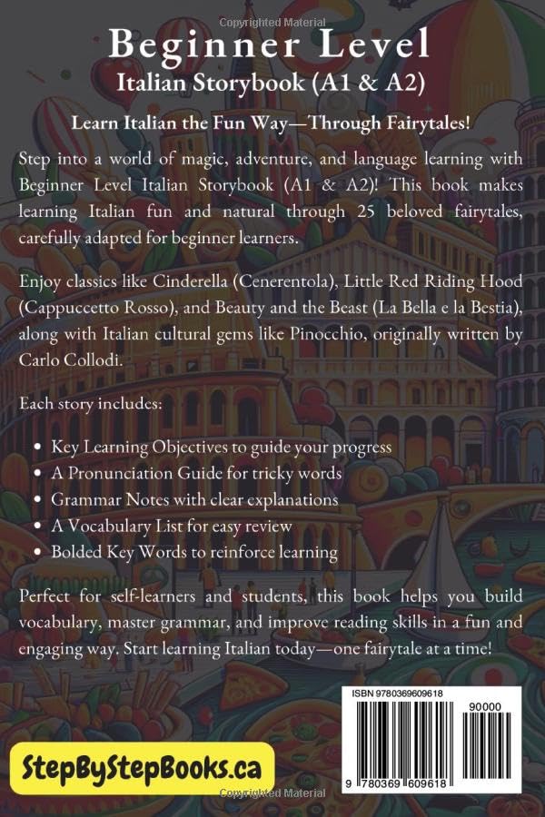 Beginner Level Italian Storybook (A1 & A2): Learn Italian with 25 Fairytale Stories (Learning Italian with Ease) - Image 2