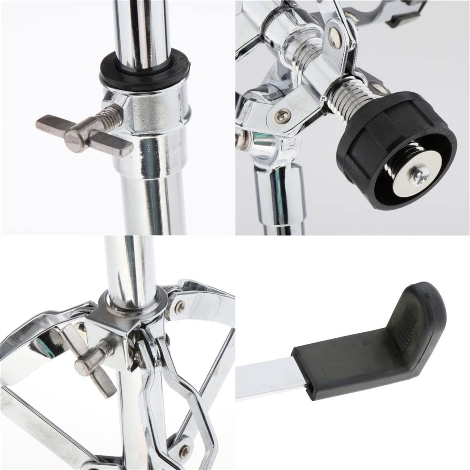 TSTS Trépied de Caisse Claire Stand De Tambour De Tambour Réglable Stand Simple/Double Trépied Heavy Duty Hardware Percussion (Color : Single Braced)