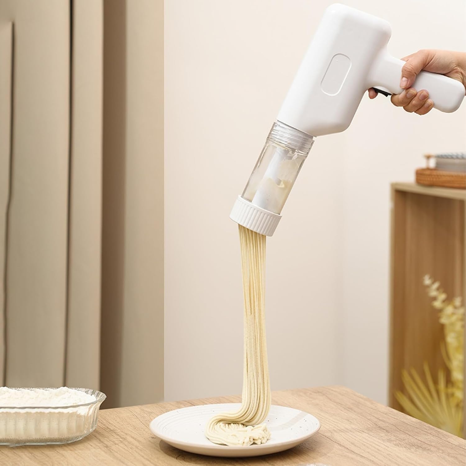 Ketumal Noodle Maker Home Small Portable Handheld Noodle Press Pasta Sausage Filling Mould | Noodle Maker Machine Kitchen Tools Ramen Machine Home-image-32