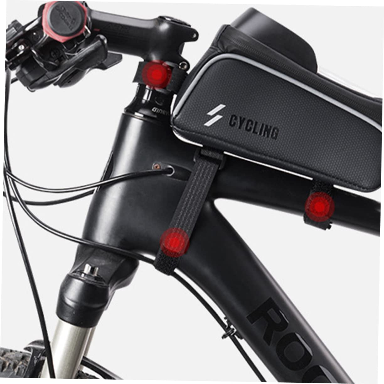 GOOHOCHY 1pc Versatile Bike Bag Transparent Phone Holder for Biking Easy Installation and Protection for Your Essentials for Cycling Adventures