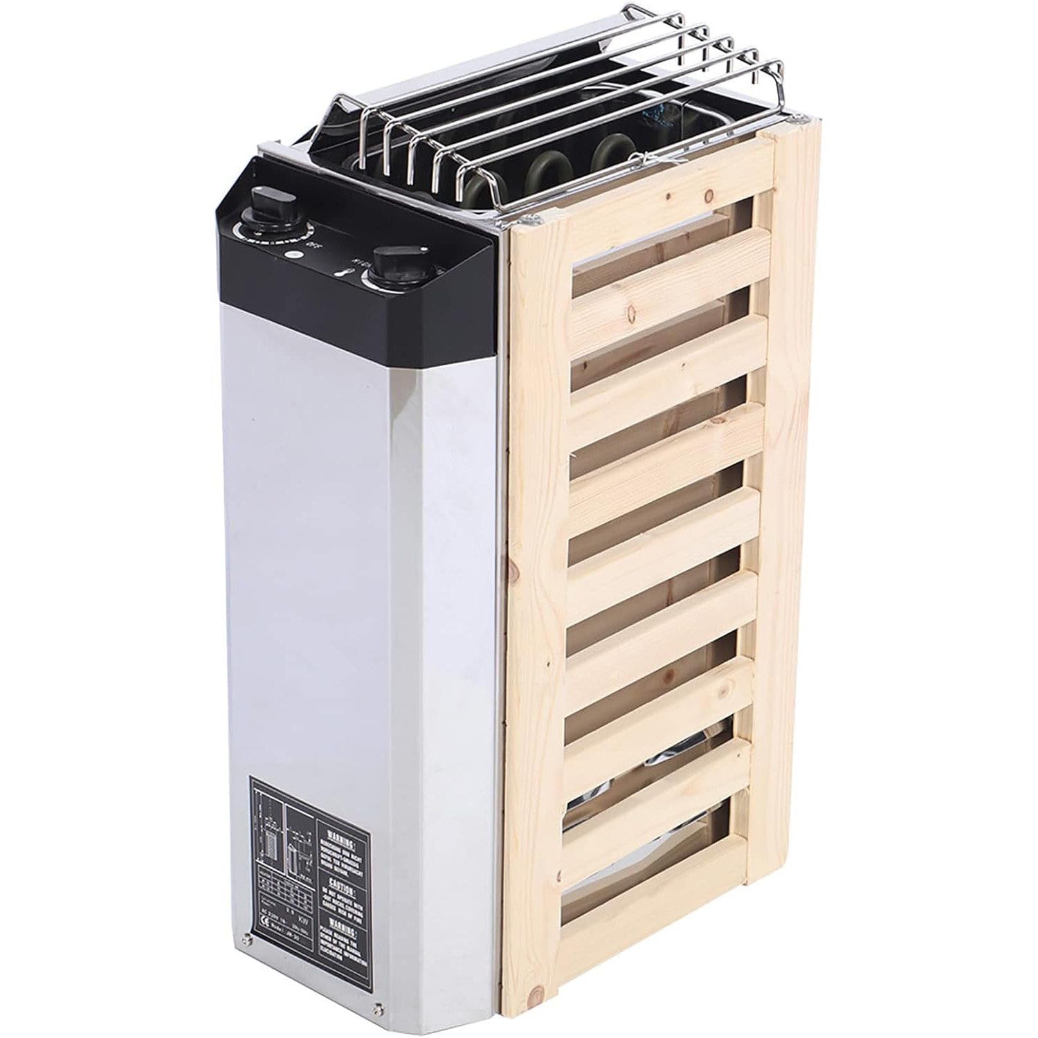 Riscaldatore Elettrico per Sauna da 3 kW/3,6 kW con Controllo del Vapore Integrato, Temperatura Regolabile e Timer di 3 Ore, Ideale per saune domestiche Fino a 160 Piedi cubi (3.6kw)