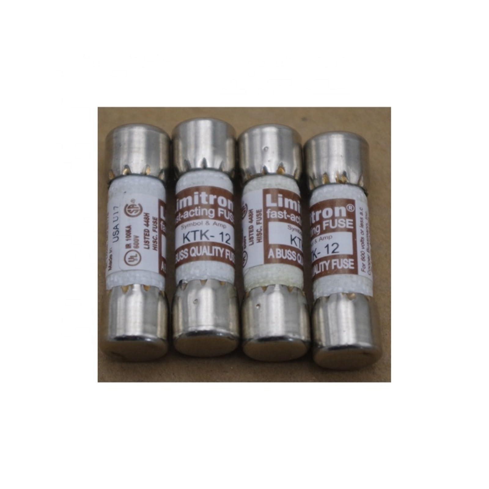 CXFCIHFT 12A 600V 10x38 Fuse KTK-12 Fusible Link Switch Fuse Cylindrical Fuse